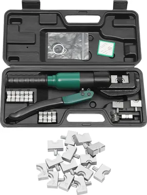 Produktbild von Hydraulische Press- und Crimpzange für Kabelschuhe - YQK-70 - 6 t Presskraft - 4–70 mm² - Für Batteriekabel und Leitungen - Grün