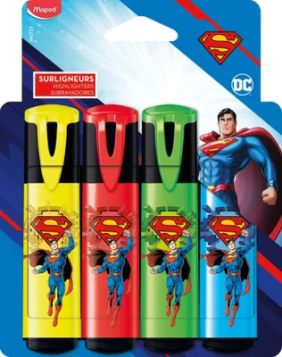 Productafbeelding van maped 740733 maped SUPERMAN Textmarker farbsortiert, 4 St.