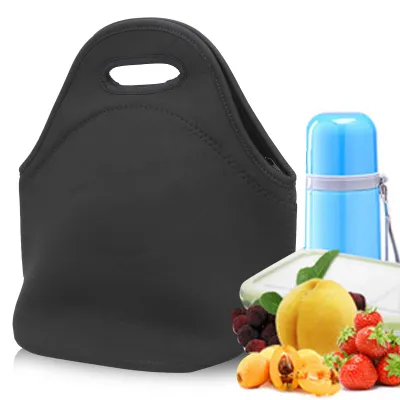 Productafbeelding van Neopreen lunchtas - Waterdicht en herbruikbaar - Geschikt voor picknick, kamperen, school en reizen - 23x16 cm