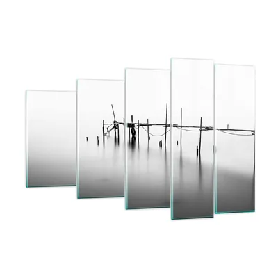 Produktbild von Bilder auf glas - Meer Brücke Wasser - 150x100cm - Glasbilder - Wandbilder - Kunstdruck - zum Aufhängen bereit - Wanddekoration aus Glas - Glas Bilder - Wandbild auf Glas - 5 Teile - GEG150x100-3727