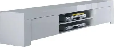 Productafbeelding van Meubel TV 2 deuren, collectie FOLOMI, kleur glanzend wit lak