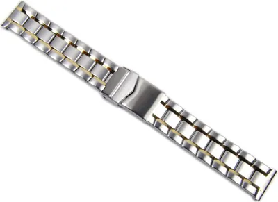 Produktbild von Minott Ersatzband Uhrenarmband Edelstahl Band 20mm Bicolor 21213