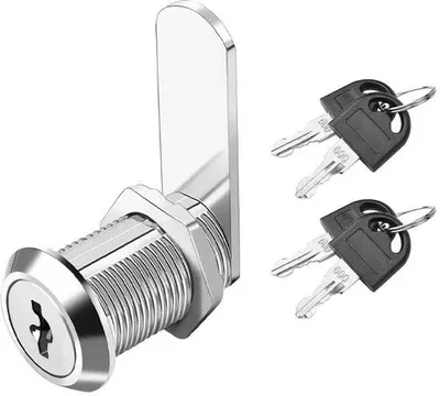 Immagine prodotto di Serrature di sicurezza, serrature di sicurezza da 25 mm con 4 chiavi, serrature per cassette postali sicure, cassetti, mobili, armadi, cassette degli attrezzi e cassette postali