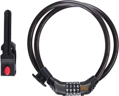 Obrázok produktu pre Káblový zámok na bicykel Cipher 10x1800MM s rukoväťou BLACK+DECKER