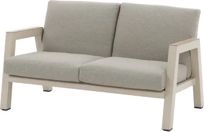 Produktbild von Gartensofa "axiome" lehm 2-sitzer aus aluminium und polyester - Hespéride