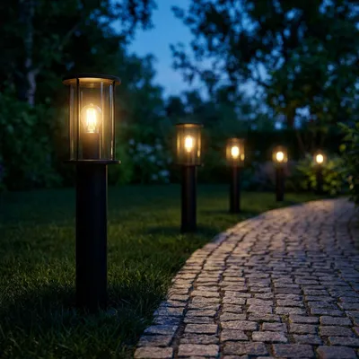 Produktbild von Smart RGB LED Stehlampe Außenleuchte, Metall, schwarz, wetterfest, H 60 cm