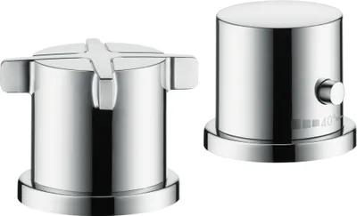 Immagine prodotto di hansgrohe Corps de base pour robinetterie de baignoire 2 trous avec thermostat, 13550180, 13550180