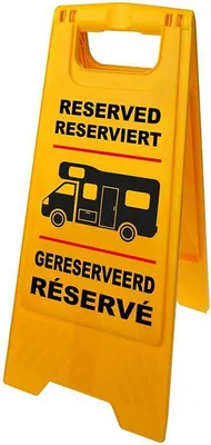 Immagine prodotto di Cartello piazzola "Riservato" per camper