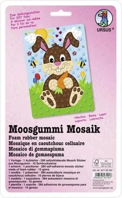 Produktbild von Moosgummi Mosaik Bastel-Set Häschen