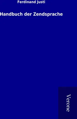 Produktbild von Handbuch der Zendsprache