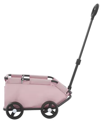 Immagine prodotto di Carrello per animali domestici - Passeggino pieghevole per cani - Struttura Acciaio al carbonio - Tessuto Oxford - 4 ruote - Adatto a cani fino a 7,5 kg - Rosa
