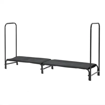 Produktbild von Brennholzregal 245 cm Metall mit Abdeckplane – Holzlager Outdoor wetterfest – Holzständer für Garten, Terrasse & Garage