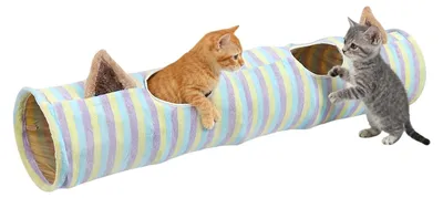 Immagine prodotto di Elzusha - Tunnel per cani a forma di ciambella, con letto per comfort e divertimento