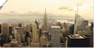 Produktbild von ARTland Poster Skyline Manhattan - New York Größe: 40x20 cm