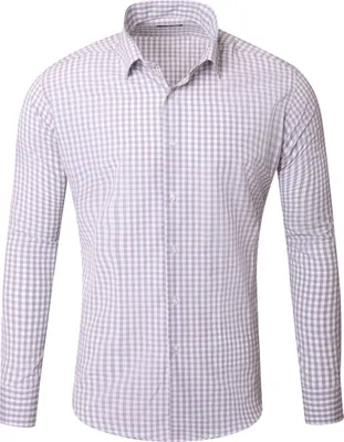 Produktbild von Reslad Herren Hemd Vichy Karomuster Langarmhemd RS-7007 Grau XL