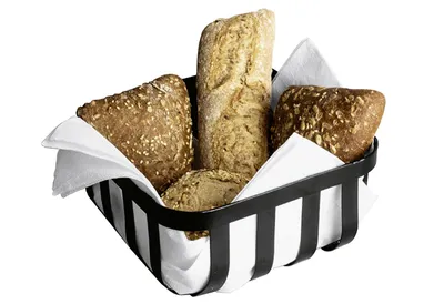 Produktbild von GUSTA Brot-/Obstkorb 19,5x19,5x9,5cm schwarz