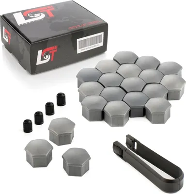 Produktbild von 20x Radschrauben Abdeckkappen Radschraubenkappen 17 mm grau für BMW MINI