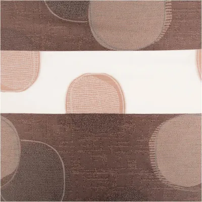 Produktbild von Gardinenstoff Scherli Weiß Taupe halbtransparent 150 cm