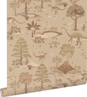 Produktbild von ESTAhome Tapete Dinosaurier Braun 50 x 900 cm