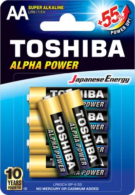 Image de Toshiba Pack de 8 piles alcalines haute performance AA/AAA (4+4) (Piles AA Toshiba)