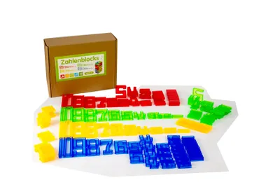 Produktbild von Zahlenblocks 140 tlg. in 4 Farben
