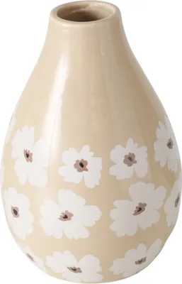 Produktbild von Keramikvase mit Blumenmuster, CANEA
