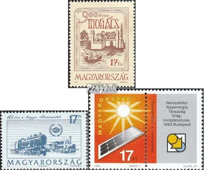Produktbild von Briefmarken Ungarn 1993 Mi 4245,4246,4256Zf (kompl.Ausg.) postfrisch Mohacs
