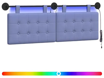 Produktbild von Hängendes Kopfteil Mit LED Licht Jeans blau Stoff