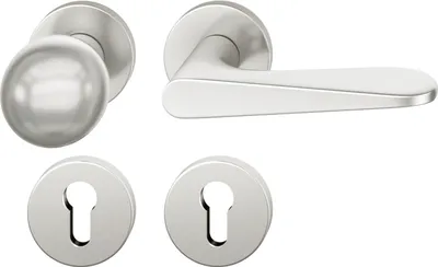 Produktbild von FSB Wechselgarnitur 12 1144 ASL auf Rosette PZ, Knopf drehbar, silber eloxiert