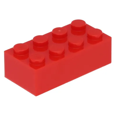 Produktbild von 100x LEGO Steine 2x4, Rot
