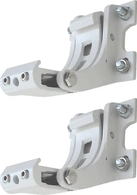 Zdjęcie produktu dla zestaw 2 uchwytów ściennych do markizy T122, T123, adapter do montażu ściennego uchwytu ściennego ~ biały