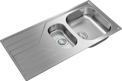 Produktbild von Teka UNIVERSE 60 T-XP 11/2B 1E, Aufsatzwanne, Rechteckig, Edelstahl, Edelstahl, 2 Becken, Rechteckig