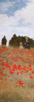 Produktbild von Claude Monet Kunstdruck Bild - Mohnblumen, 1873 (91 x 30 cm)