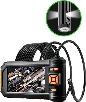 Imagen del producto de Cámara endoscópica con triple lente, resolución 1080P, resistente al agua (IP67), con un cable de 10 metros