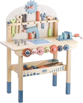 Produktbild von Holzwerkstatt Für Kinder Werkbank Werkbank Schraubenzieher Schrauben