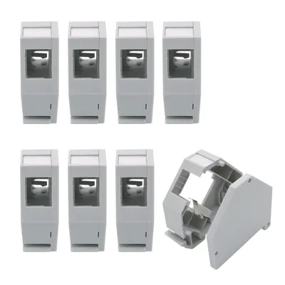 Produktbild von ARLI 8x Hutschienenadapter für RJ45 Keystone Modul Halter Adapter für Hutschiene