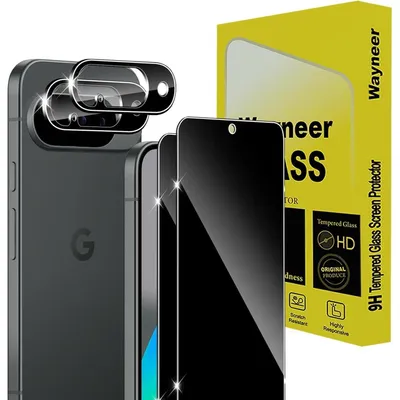 Obrázek produktu pro Ochranná fólie pro Google Pixel 10, 2x ochranná fólie na displej a 2x ochranná fólie na fotoaparát, tvrdost 9H, ochrana soukromí proti nahlížení