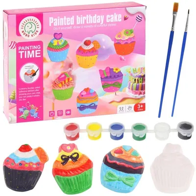 Produktbild von Kunstset Kreativ Gipsabdruck Muffins Cupcakes zum Bemalen