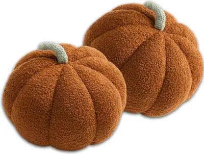 Obrázok produktu pre CANDeal 2 kusy 35 cm tekvica dekoračný vankúš pre domácnosť, fotografovanie v detskej izbe, Halloween, dekoračný vankúš, hnedá farba