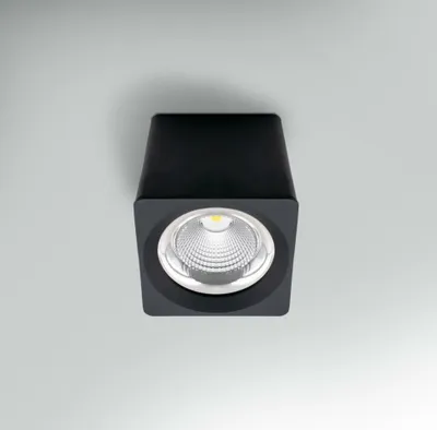 Obrázek produktu pro Stropní LED svítidlo CENTURY QUBE ČERNÉ 131 x 131 x 133 mm 15 W 230 V 3000 K 45 d IP20