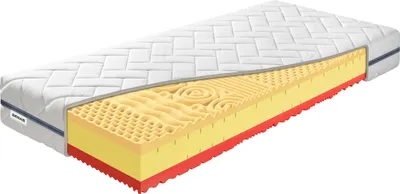 Produktbild von Visco-Matratze Benab Zero Visco 23 Bio Matratze 85 x 200 cm H3 / H4 hart 23 cm hohe Visco-Matratzen, Algua Spirulina, Visco, Antibakteriell, PUR, 7 Zonen, Knoben