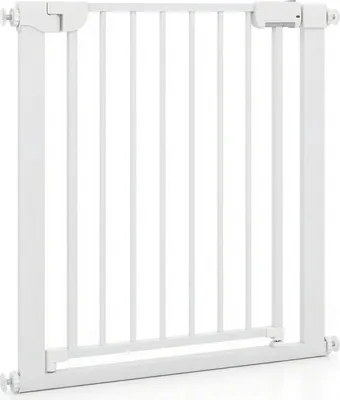 Image de Barrière de sécurité réglable pour bébé, sans perçage, 75-82 cm, fermeture automatique