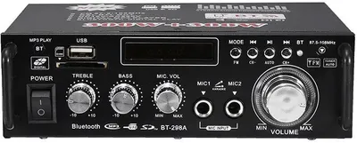 Obrázek produktu pro Zesilovač, rádio, bluetooth, přehrávač MP3, karaoke BT-298A
