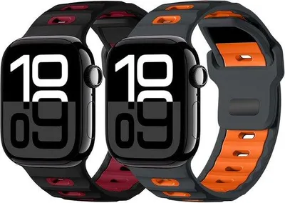 Productafbeelding van Sportarmband voor Apple Watch - Zacht silicone - Comfortabel voor hardlopen