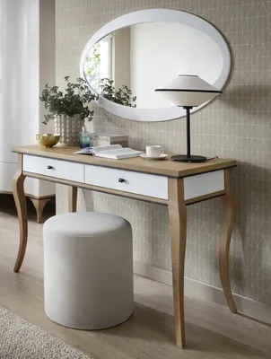Produktbild von Schlafzimmer Set 2tlg Schminktisch mit Spiegel s Holzmöbel Frisiertisch