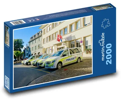 Produktbild von martinpuzzle - Puzzle 2000 Teile - Polizeistation - Auto, Polizei