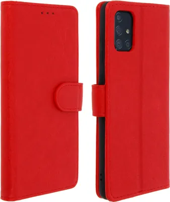 Produktbild von Avizar, Klappetui aus Kunstleder für Samsung Galaxy A71, Rot
