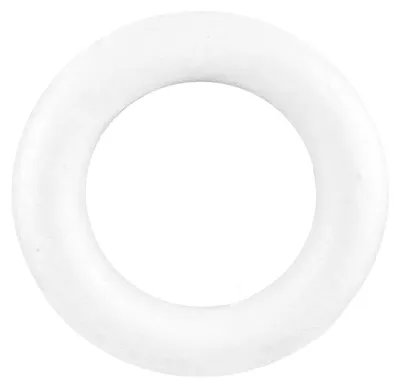 Produktbild von 1 Styropor Kranz Durchmesser 20cm Vollform weiß