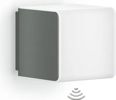 Produktbild von STEINEL L 830 LED iHF, Wandbeleuchtung für den Außenbereich, Anthrazit, Weiß, Kunststoff, IP44, IK03, Bewegungssensor