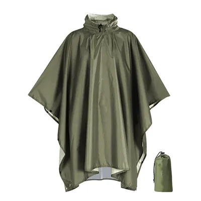 Produktbild von 2er Set Regenponchos Uni – Wasserdicht & Leicht – Camping Outdoor Notfall